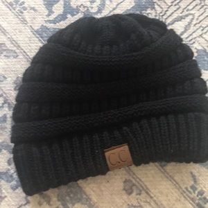 Black knit C.C Hat